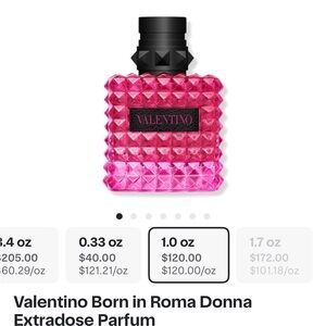 Valentino Bright Pink Studded Perfume - Born in Roma extra dose.